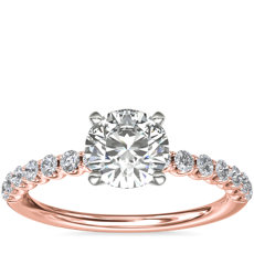 Selene Diamond Engagement Ring in 14k Rose Gold (1/3 ct. tw.)